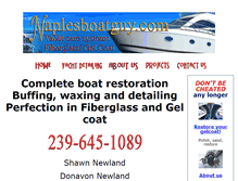 Tablet Screenshot of naplesboatguy.com